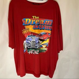 Womens Shein graphic race car t shirt size‎ large